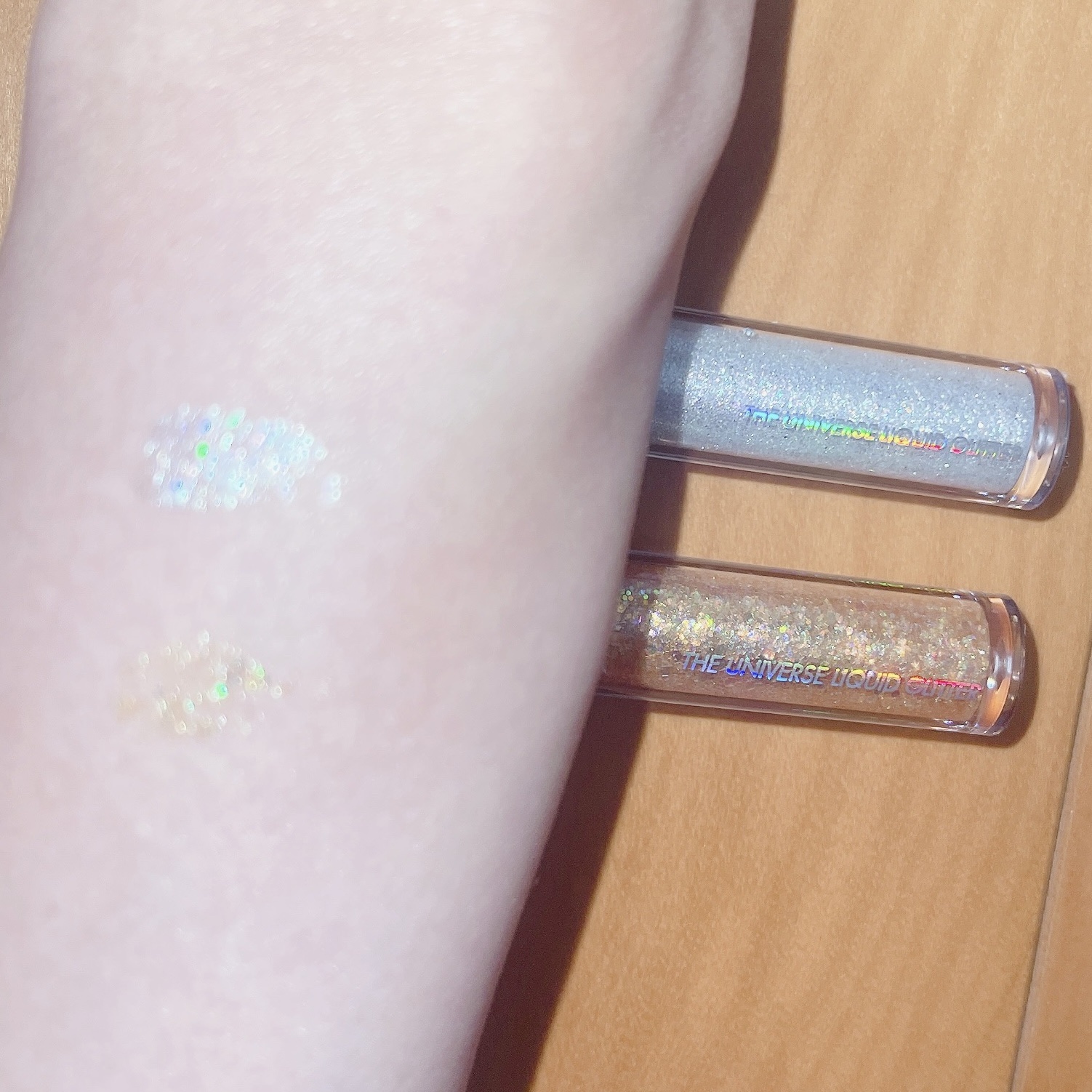 リキッド グリッター シャドウ/rom&nd/グリッターを使ったクチコミ（2枚目）