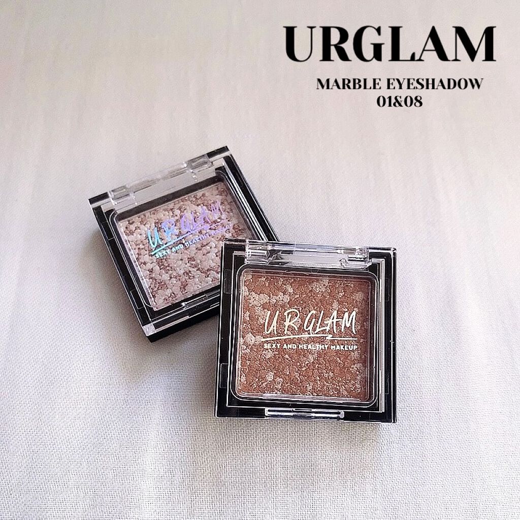 UR GLAM　MARBLE EYESHADOW 01/U R GLAM/単色アイシャドウを使ったクチコミ（1枚目）