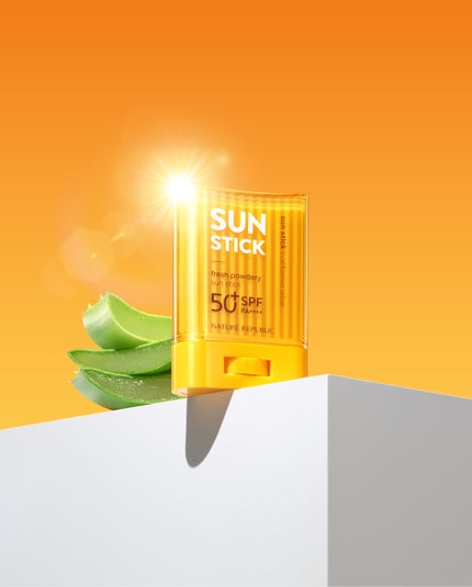 パウダリーUVアロエスティック SPF50+/PA++++/ネイチャーリパブリック/日焼け止めスティックを使ったクチコミ(1枚目)