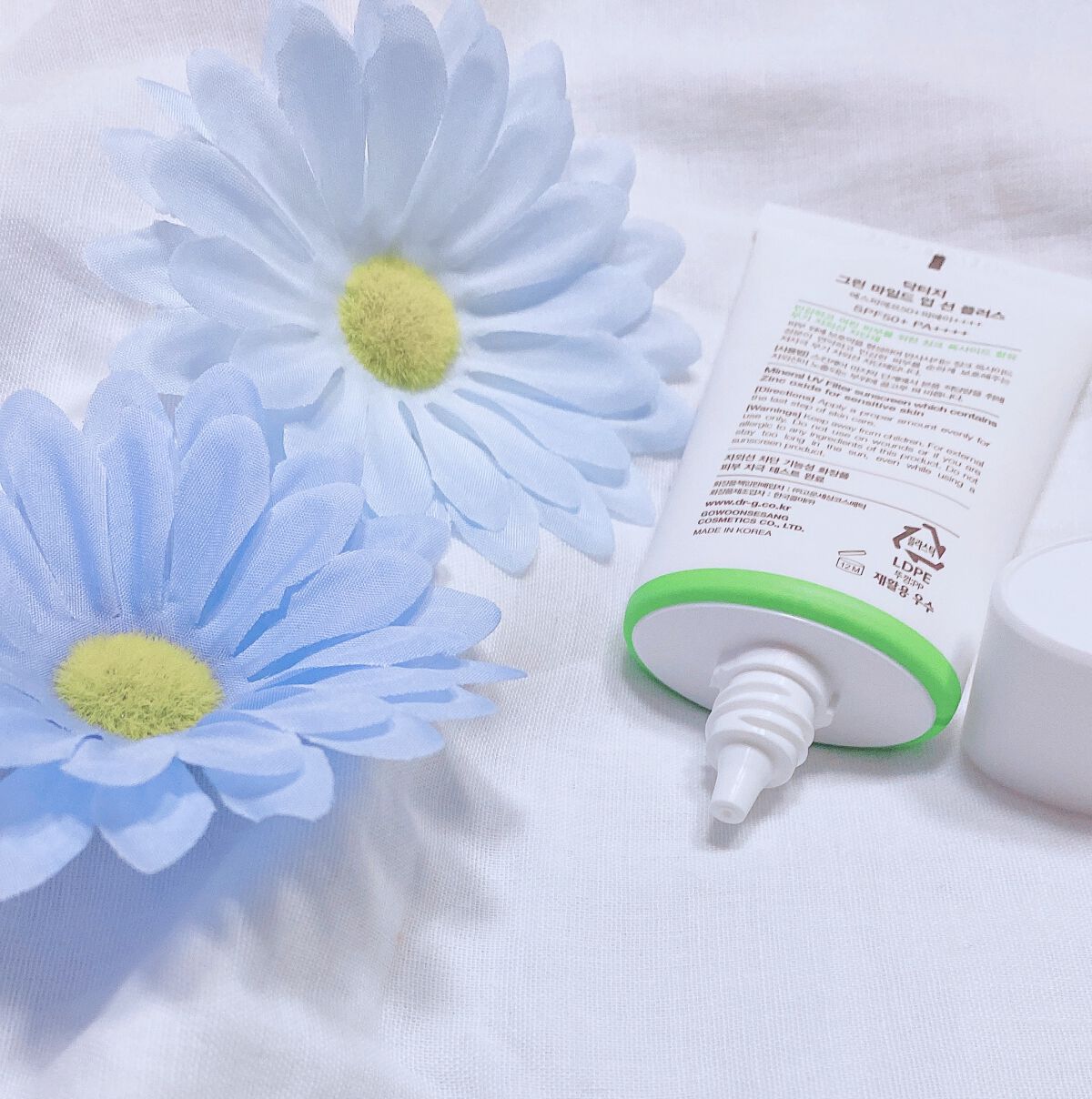 グリーンマイルドアップサンプラス/Dr.G/日焼け止めクリームを使ったクチコミ（3枚目）