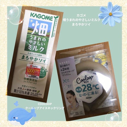 カゴメ 畑うまれのやさしいミルク まろやかソイのクチコミ「カゴメ畑うまれのやさしいミルク まろやかソイと、クーループアイスネックリングです🥛
畑うまれの.....」(1枚目)