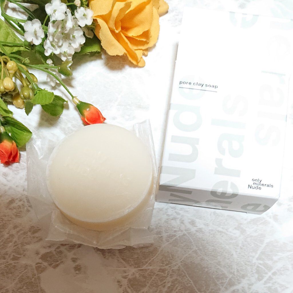 Nude ポアクレイソープ/ONLY MINERALS/洗顔石鹸を使ったクチコミ（3枚目）