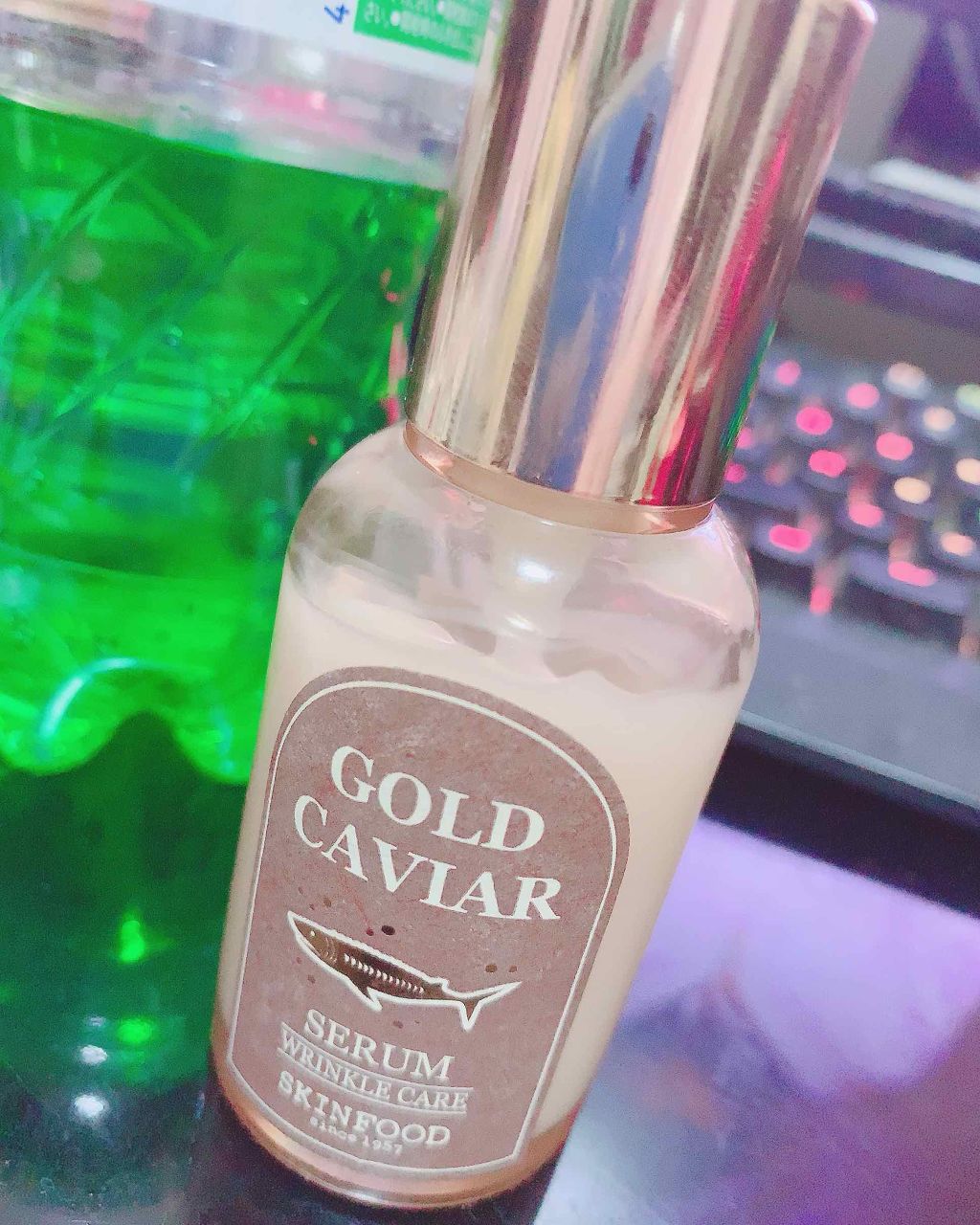 ゴールドキャビア セラム/SKINFOOD/美容液を使ったクチコミ（1枚目）
