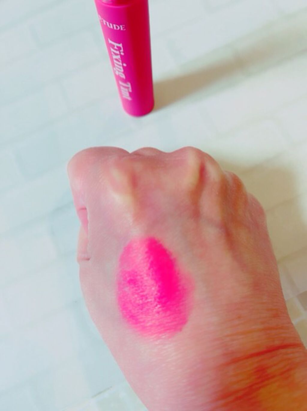 フィクシングティント/ETUDE/リップティントを使ったクチコミ（3枚目）