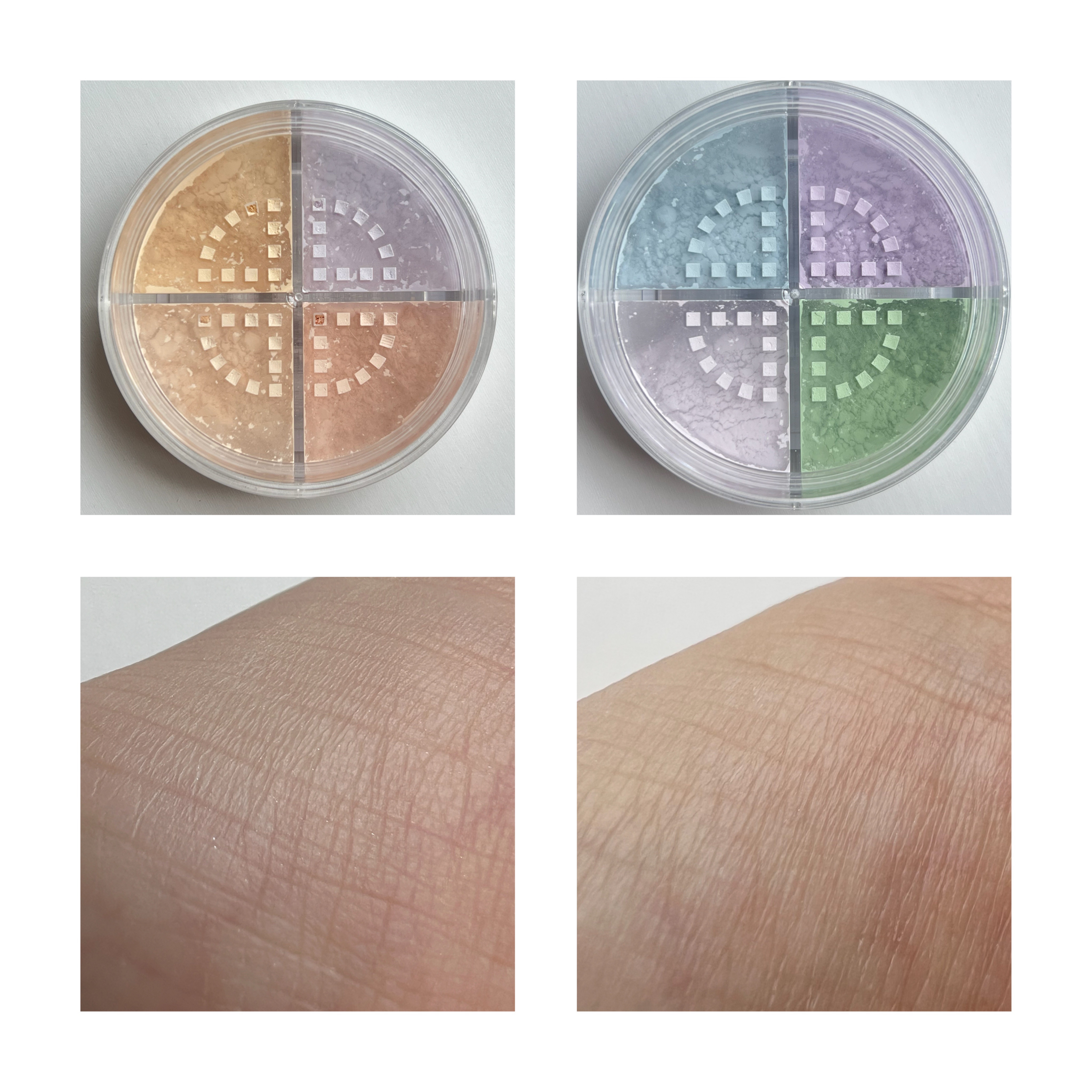 4カラーフェイスパウダー/Kirei&co./ルースパウダーを使ったクチコミ（2枚目）