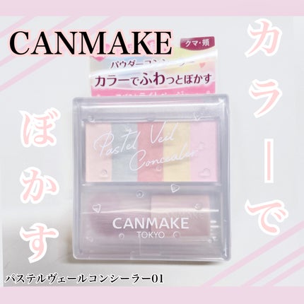 パステルヴェールコンシーラー/キャンメイク/パレットコンシーラーを使ったクチコミ(1枚目)