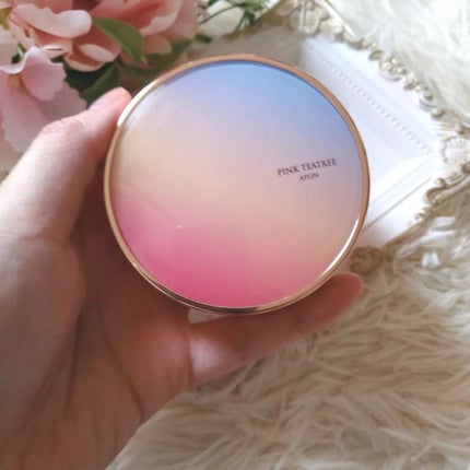 ピンクティーツリーカバーアップグロウクッション/APLIN/クッションファンデーションを使ったクチコミ(2枚目)