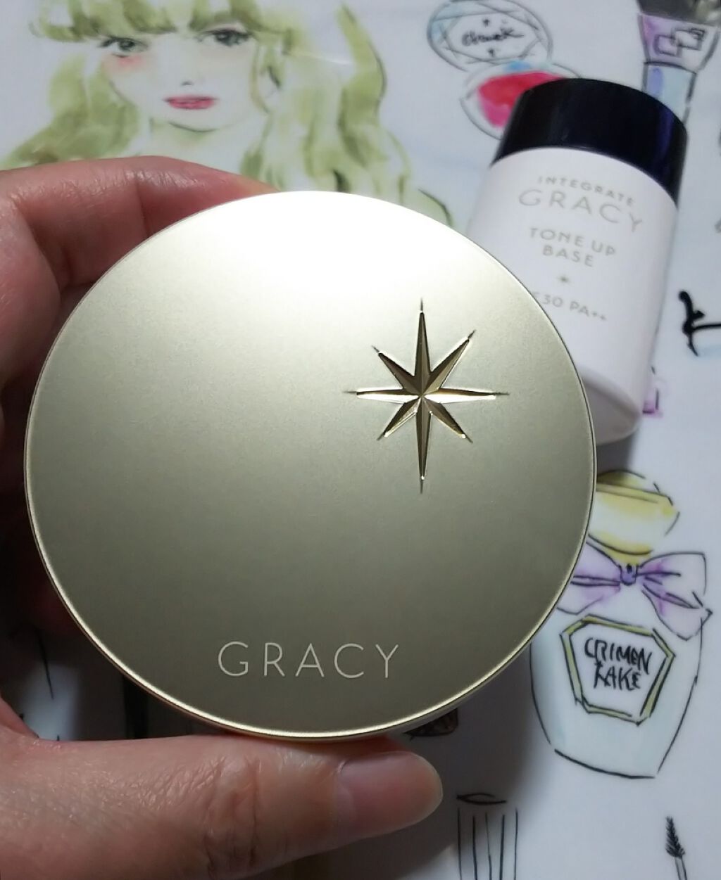 顔色アップベース/グレイシィ/化粧下地を使ったクチコミ（3枚目）