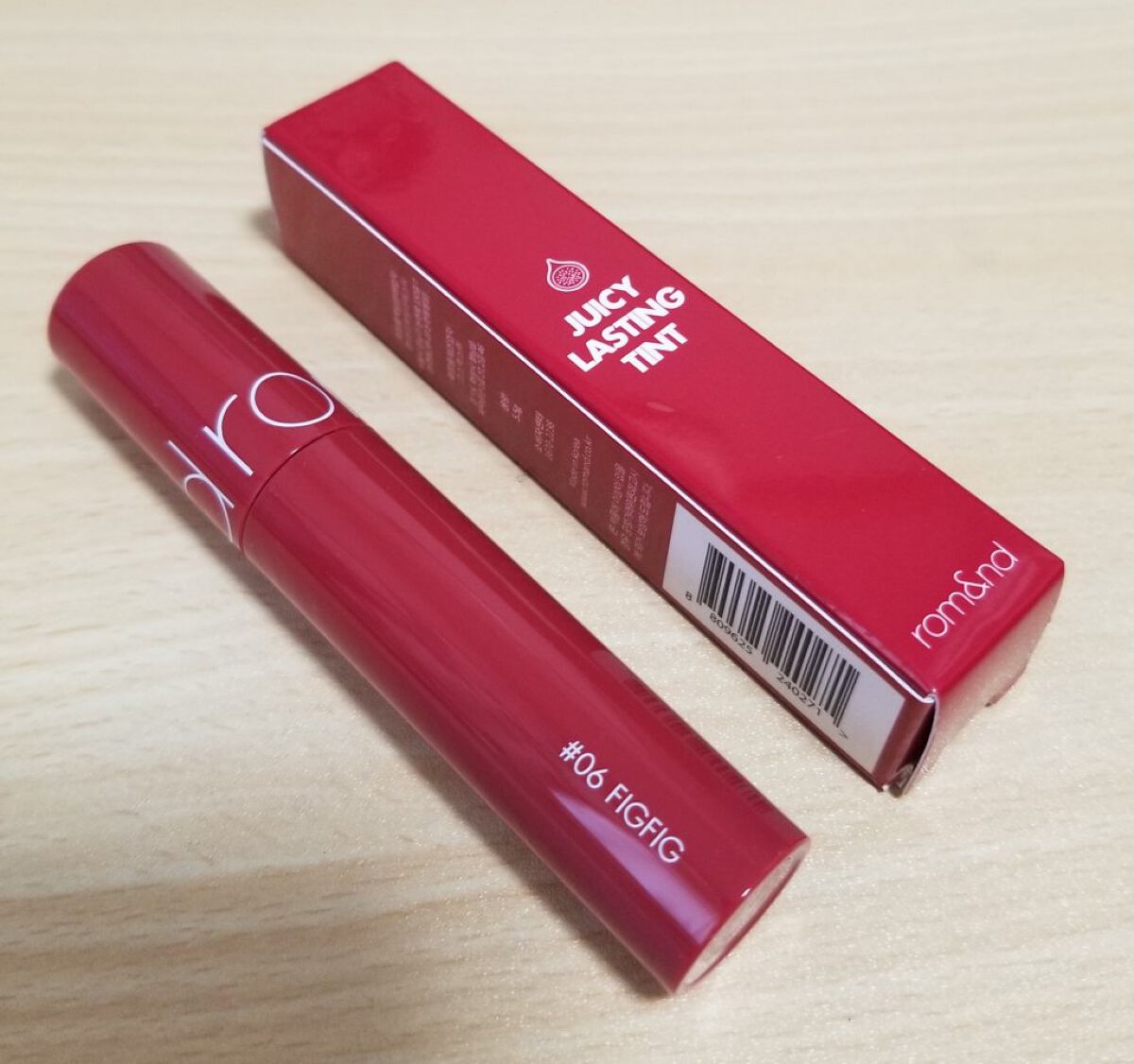 ジューシーラスティングティント/rom&nd/リップティントを使ったクチコミ（2枚目）