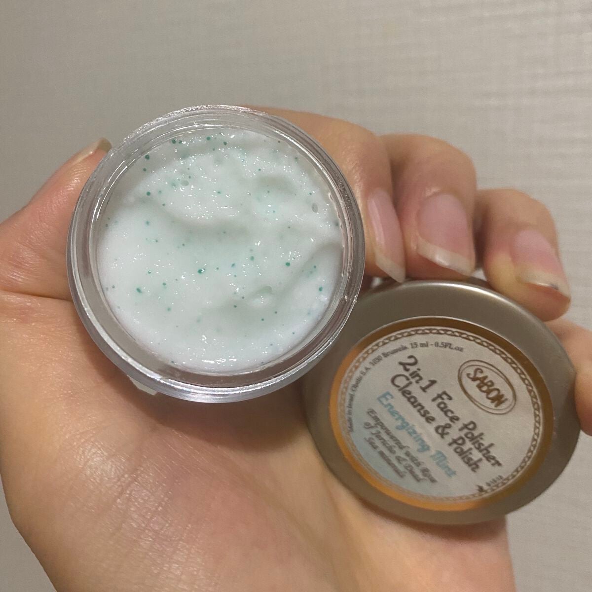 フェイスポリッシャー リフレッシング(ミント)/SABON/スクラブ・ゴマージュを使ったクチコミ(3枚目)