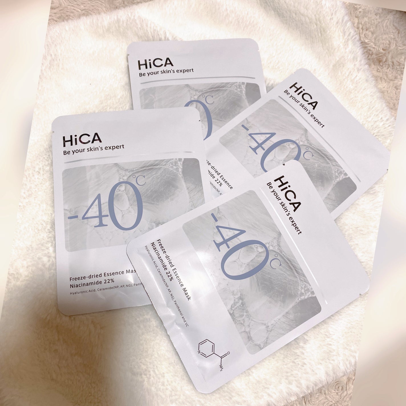 フリーズドライエッセンスマスク ナイアシンアミド22%/HiCA/シートマスク・パックを使ったクチコミ(2枚目)