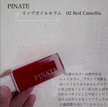 ナチュラルブルームリップオイルセラム 3色セット/PINATE/リップグロスを使ったクチコミ（3枚目）