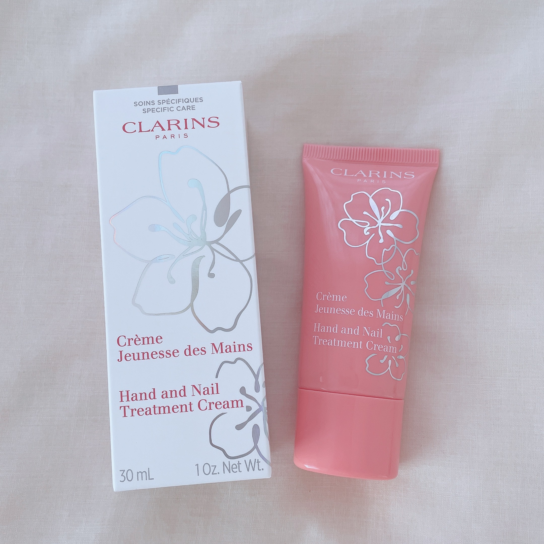 ハンド／ネイル トリートメント クリーム 30mL（フェアリー ブロッサム）/CLARINS/ハンドクリームを使ったクチコミ（1枚目）