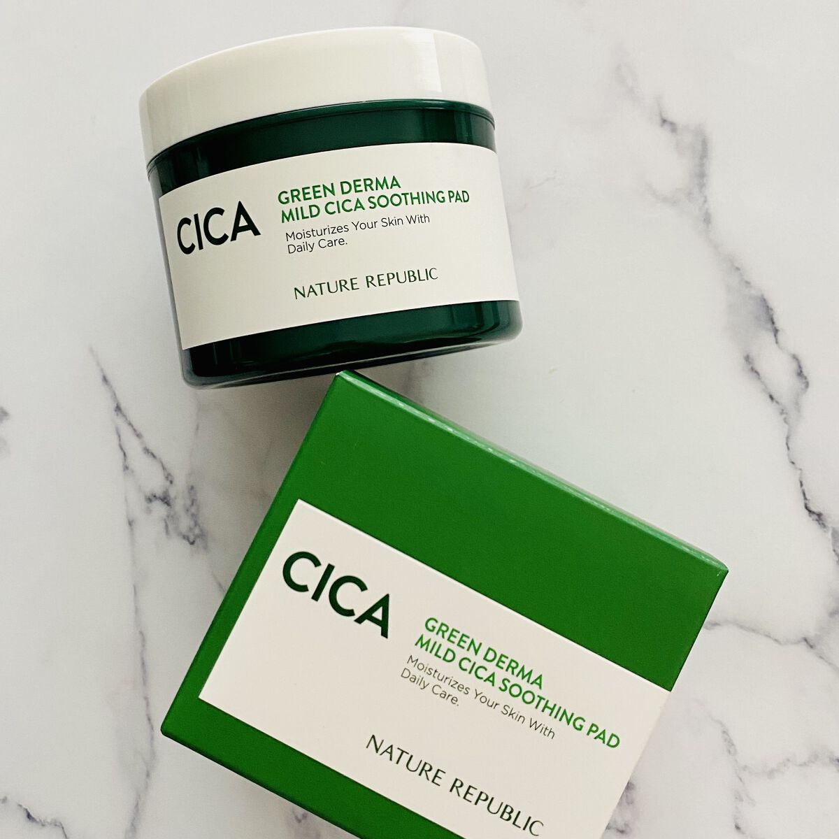 グリーンダーマCICAエッセンシャルパッド/ネイチャーリパブリック/トナーパッドを使ったクチコミ（2枚目）