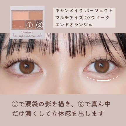 パーフェクトマルチアイズ/キャンメイク/アイシャドウパレットを使ったクチコミ(6枚目)