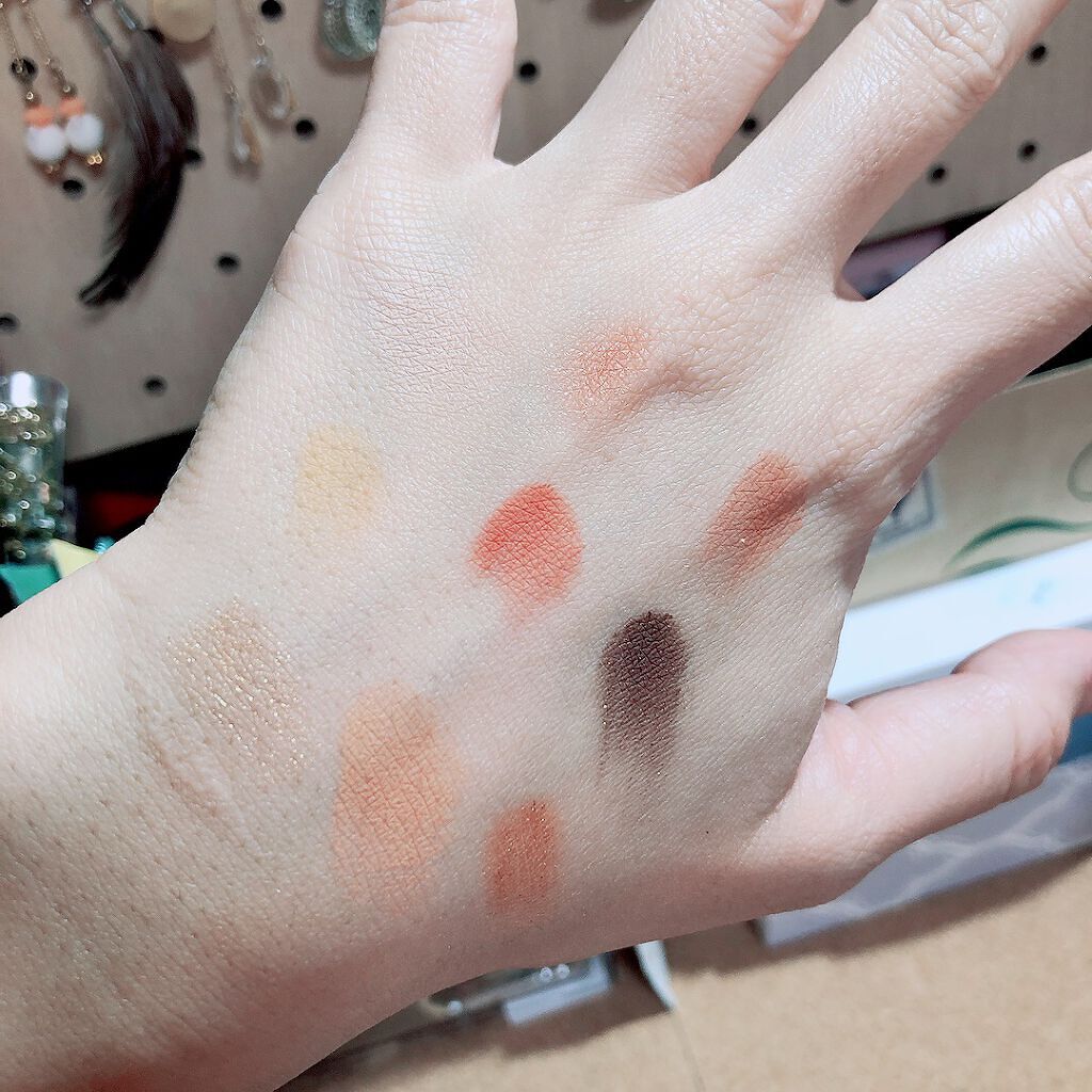 Pressed Powder Eye Shadow PEACH/Beauty glazed/アイシャドウパレットを使ったクチコミ(4枚目)