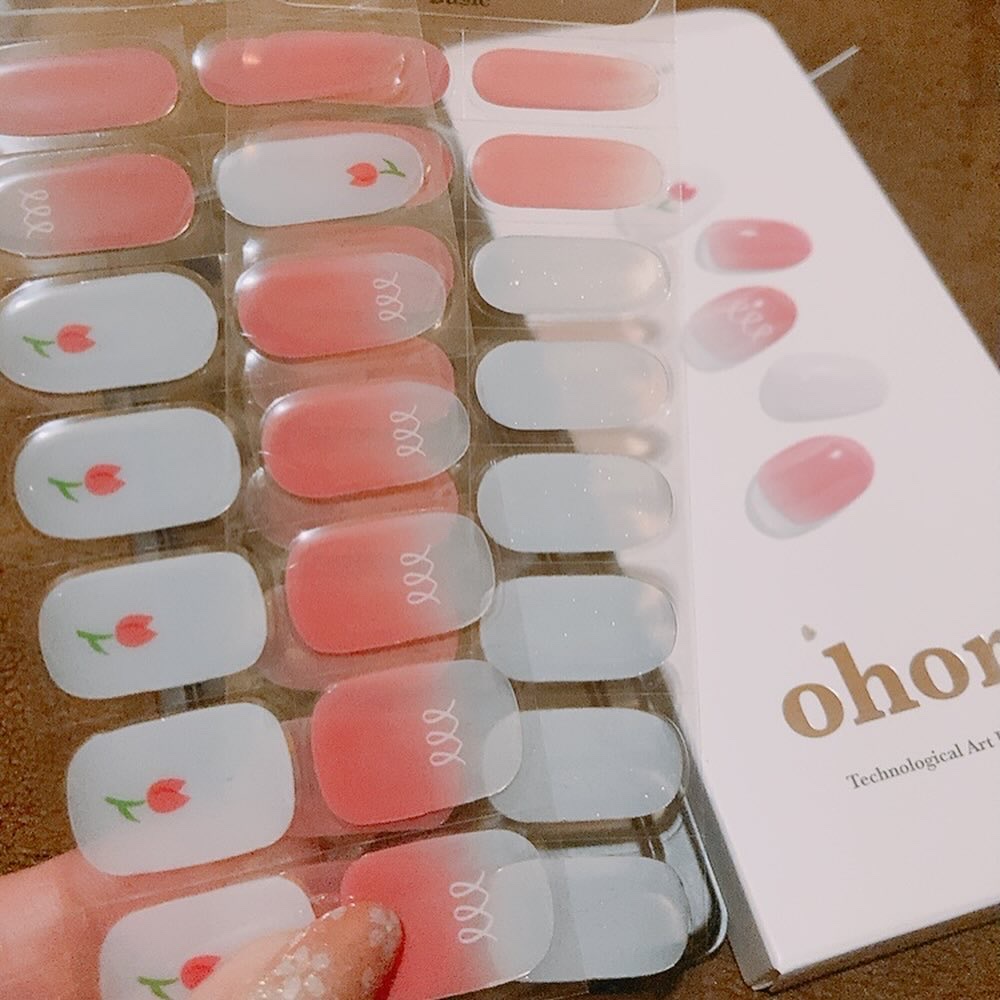 セミキュアジェルネイル（ハンド）/ohora/ネイルシールを使ったクチコミ（2枚目）