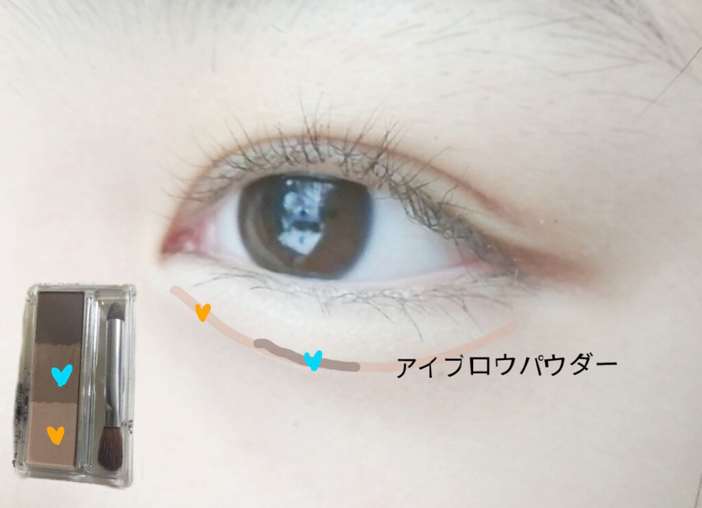 ミックスアイブロウ/キャンメイク/パウダーアイブロウを使ったクチコミ（3枚目）
