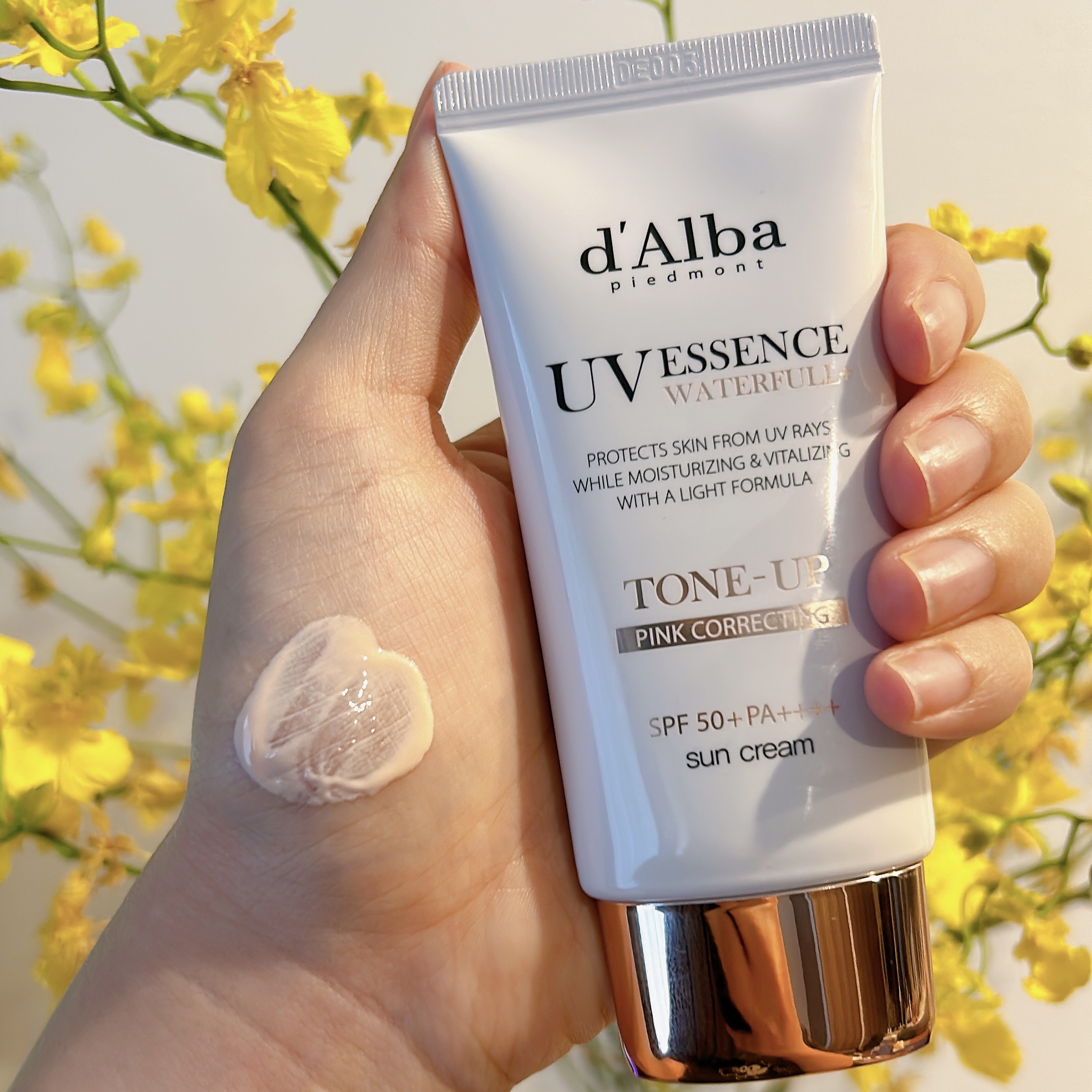 ウォータフルトーンアップサンクリーム/ダルバ/日焼け止めクリームを使ったクチコミ（2枚目）