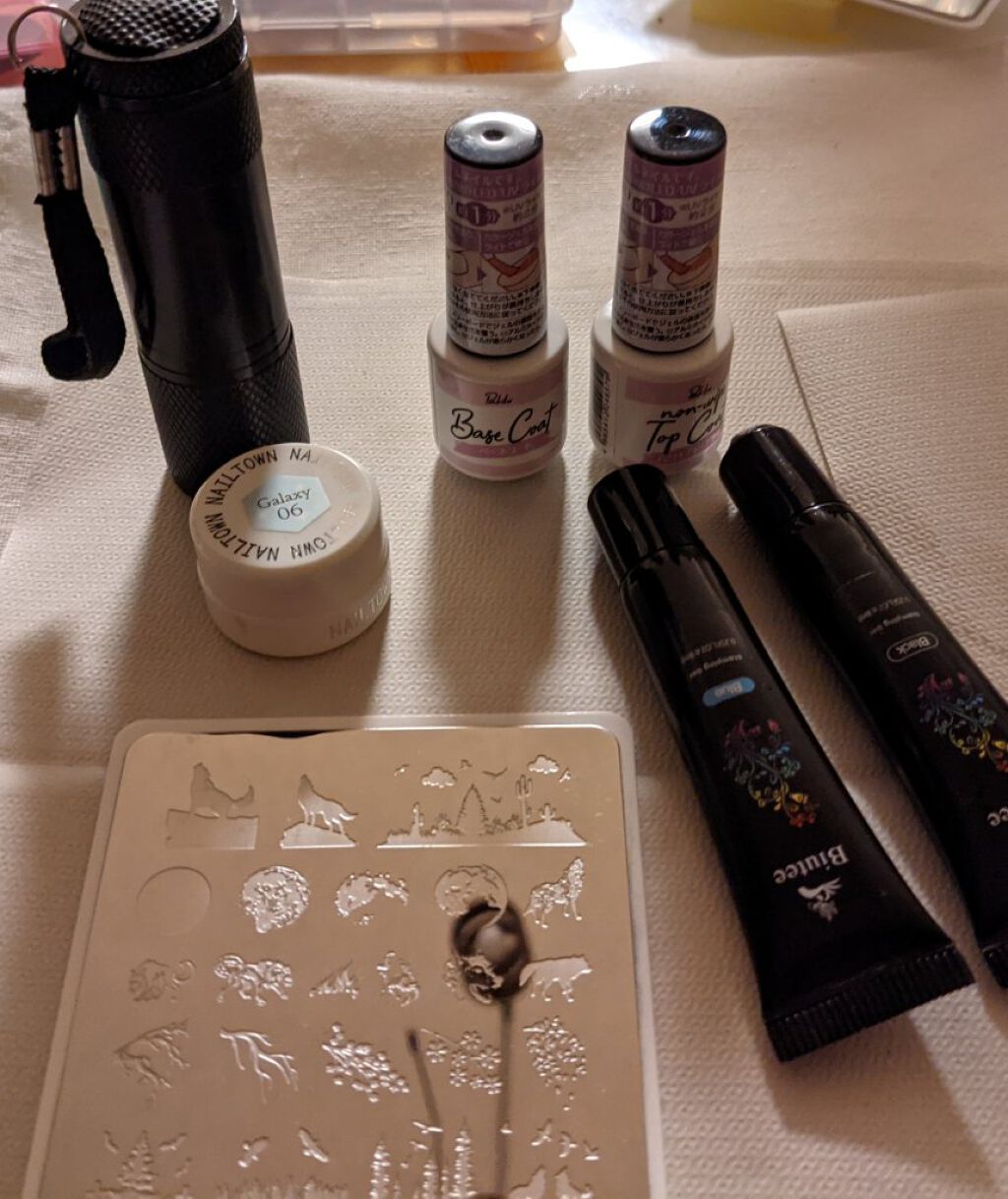 ジェルネイル（ライト対応）/セリア/ジェルネイルを使ったクチコミ（3枚目）