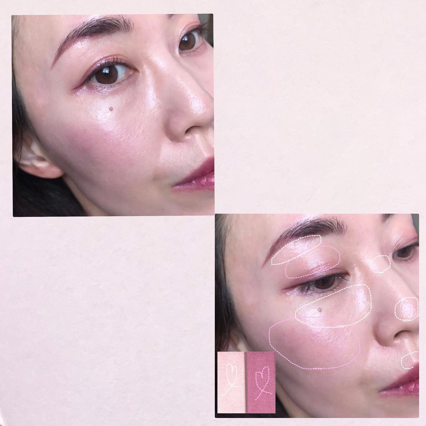 フェイスグロウカラー/CEZANNE/クリームハイライトを使ったクチコミ(3枚目)