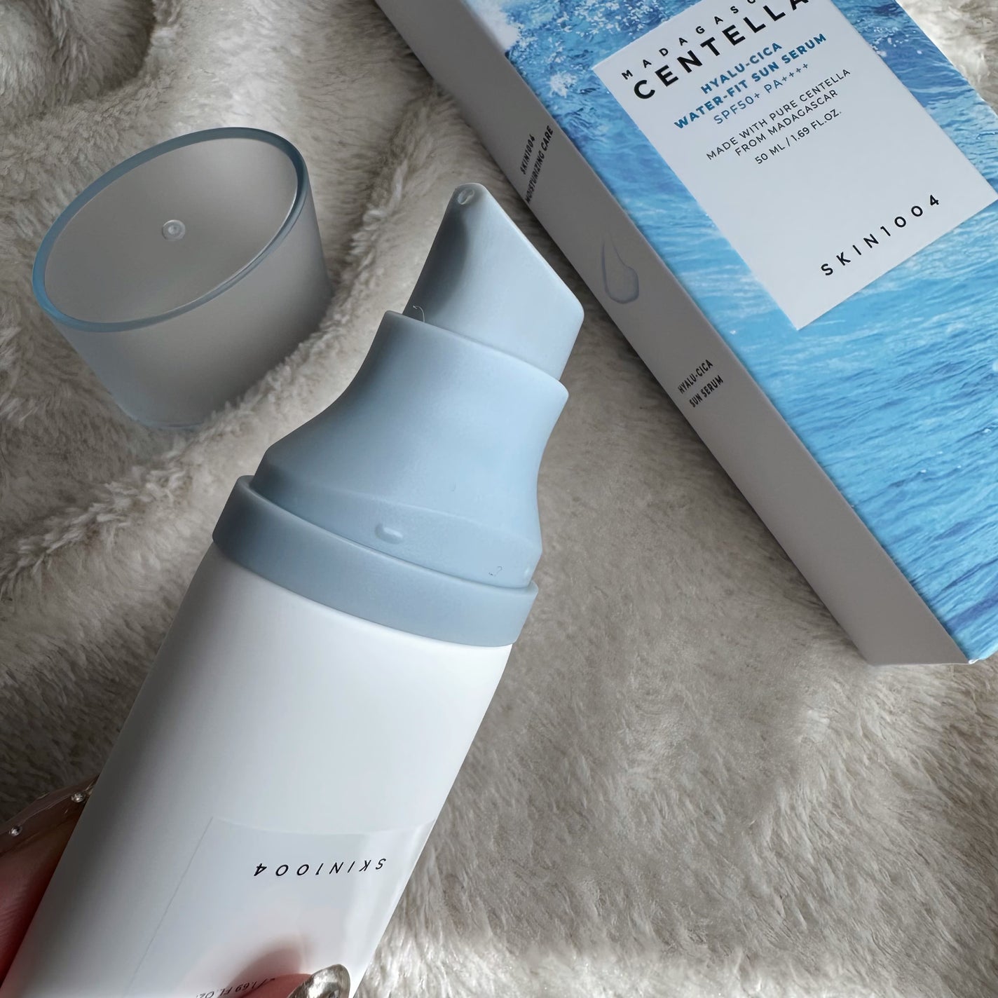 ヒアルーシカ ウォーターフィット サンセラム/SKIN1004/日焼け止めローションを使ったクチコミ(2枚目)