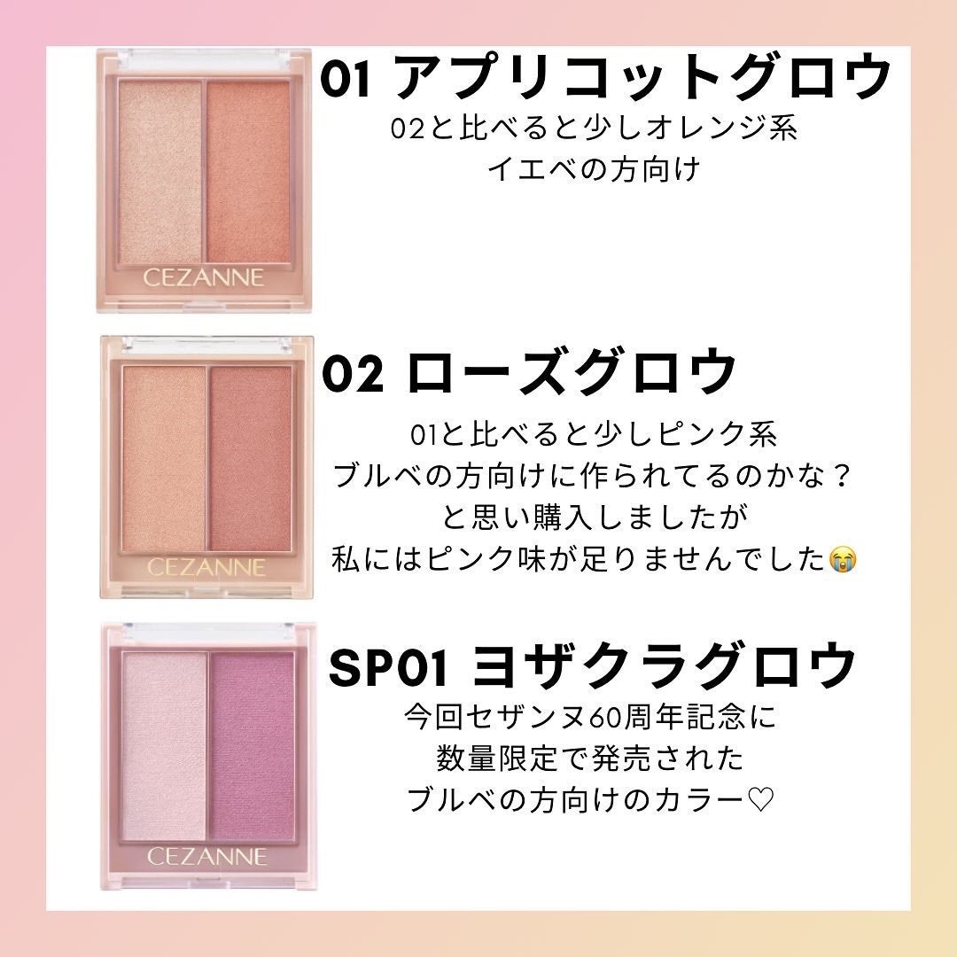 フェイスグロウカラー/CEZANNE/クリームハイライトを使ったクチコミ(2枚目)