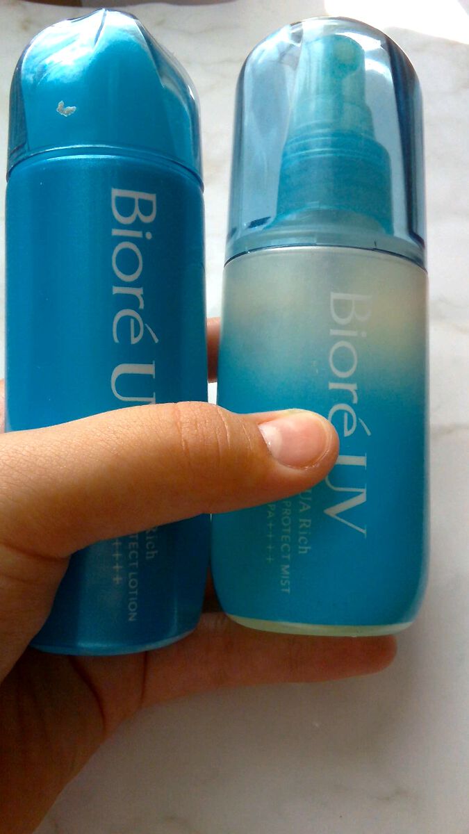 ビオレUV アクアリッチ アクアプロテクトローション(水層パック)/ビオレ/日焼け止めローションを使ったクチコミ（1枚目）