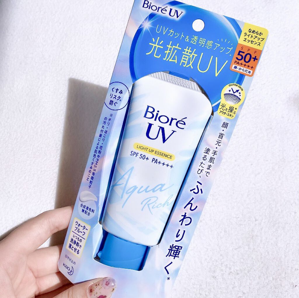ビオレUV アクアリッチ ライトアップエッセンス/ビオレ/日焼け止めクリームを使ったクチコミ（1枚目）