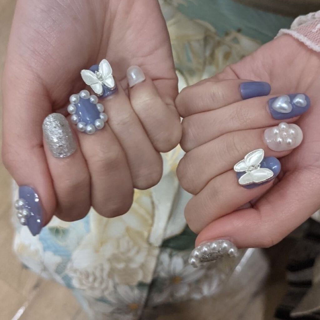 ネイルポリッシュ 07(CL) エアリーブルー/RMK/マニキュアを使ったクチコミ（3枚目）