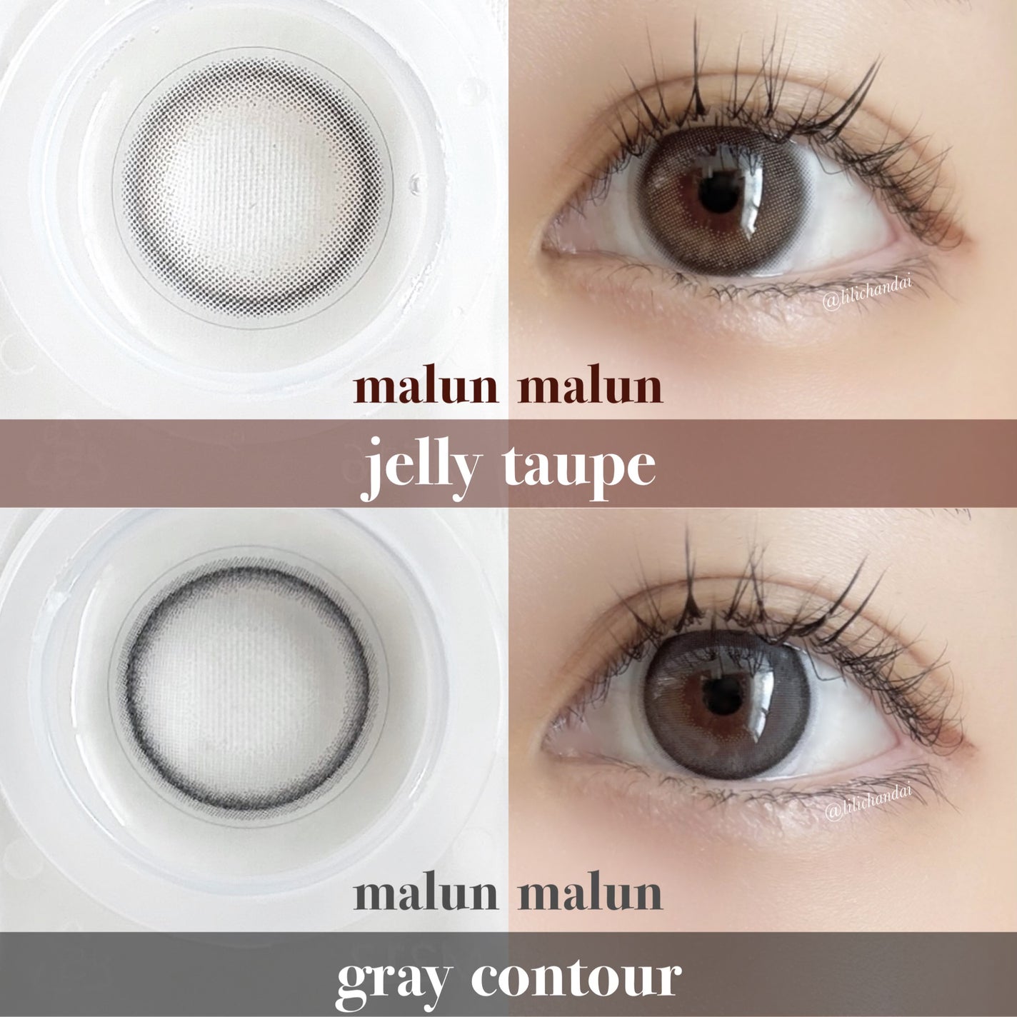 GRAY CONTOUR/malun malun/ワンデー(1DAY)カラコンを使ったクチコミ(3枚目)