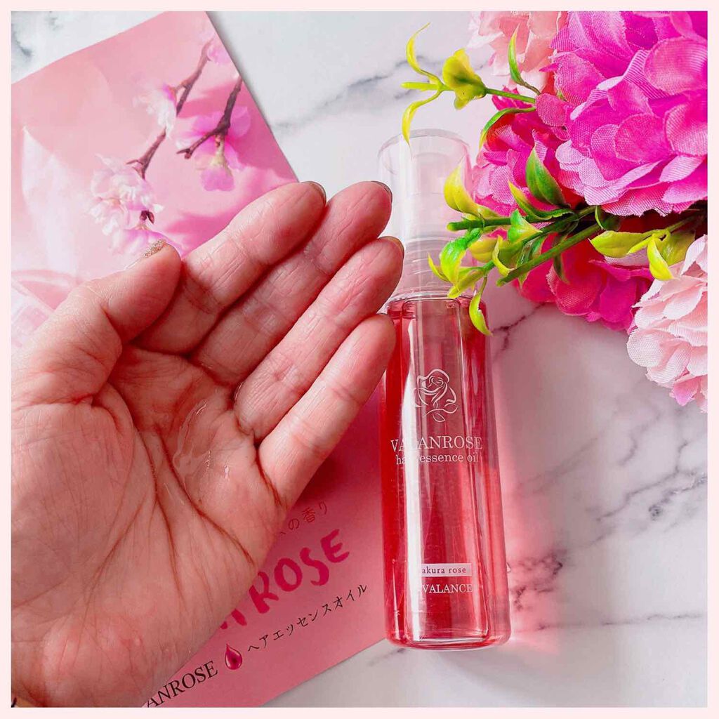 ヘアエッセンスオイル さくらローズ/VALANROSE/ヘアオイルを使ったクチコミ(2枚目)