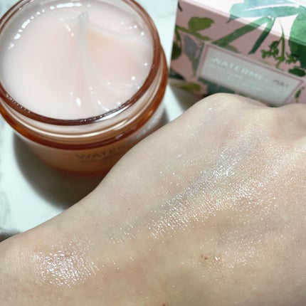 ウォーターメロン モイスチャーサージゲルクリーム/heimish/フェイスクリームを使ったクチコミ(3枚目)