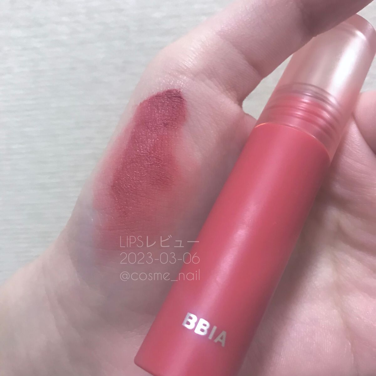 スマッジティント FLOWER MARKET/BBIA/リップティントを使ったクチコミ（2枚目）