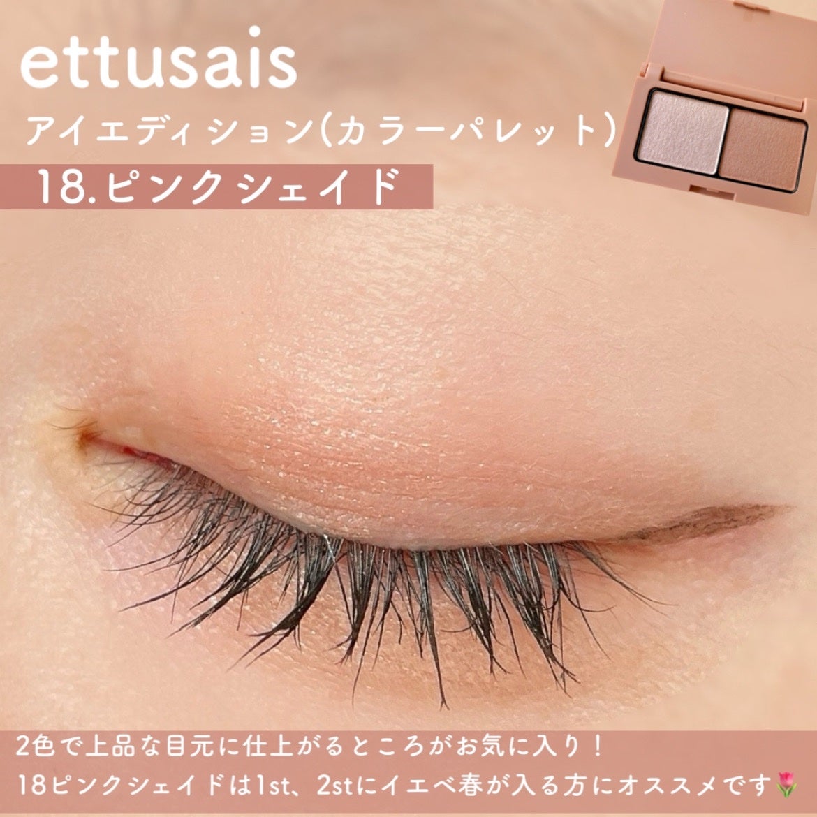 エテュセ アイエディション(カラーパレット)/ettusais/アイシャドウパレットを使ったクチコミ(3枚目)