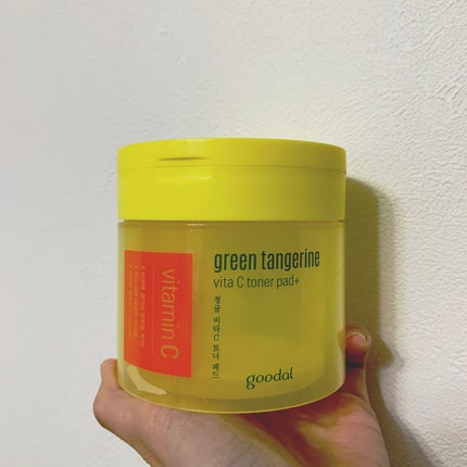 グリーンタンジェリン ビタCダークスポットケアパッド/goodal/トナーパッドを使ったクチコミ(1枚目)