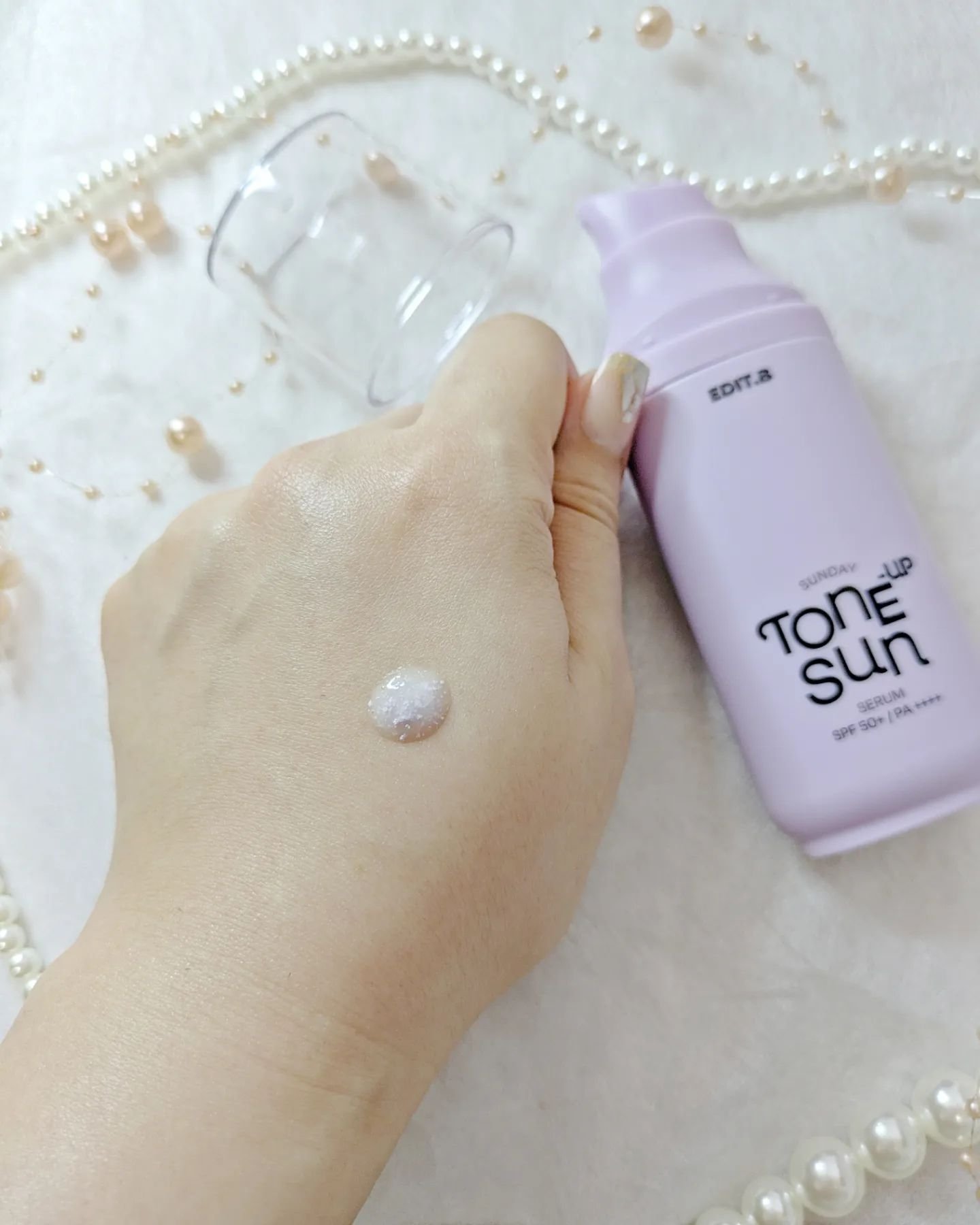 サンデートーンアップサンセラム/EDIT.B/美容液を使ったクチコミ（2枚目）