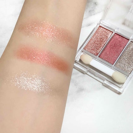 WHY NOT SPINNS 3色アイシャドウ/DAISO/アイシャドウパレットを使ったクチコミ(2枚目)