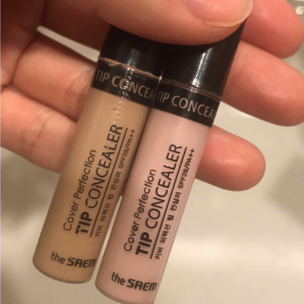 カバーパーフェクション チップコンシーラー/the SAEM/リキッドコンシーラーを使ったクチコミ(1枚目)