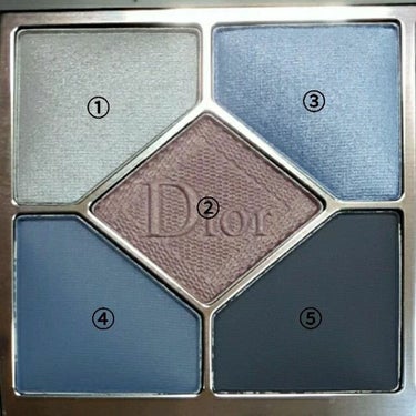 【旧】サンク クルール クチュール 189 ブルー ベルベット/Dior/アイシャドウパレットを使ったクチコミ（2枚目）