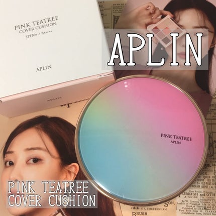 ピンクティーツリーカバークッション/APLIN/クッションファンデーションを使ったクチコミ(1枚目)
