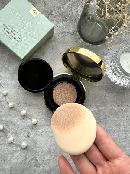 パーフェクティングフィッティング フルカバレッジクッション/LILIBETH/クッションファンデーションを使ったクチコミ(2枚目)