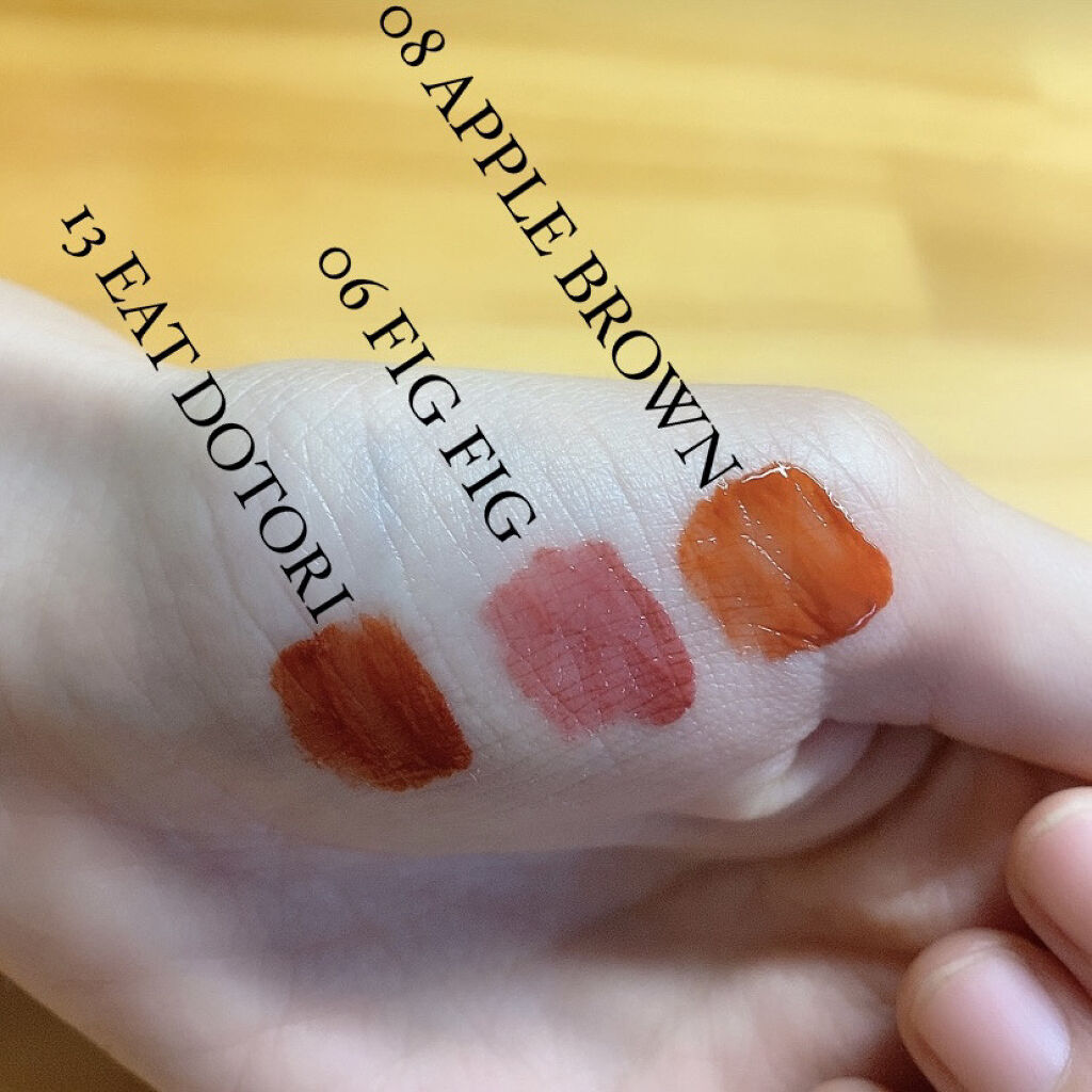 ジューシーラスティングティント/rom&nd/リップティントを使ったクチコミ（2枚目）