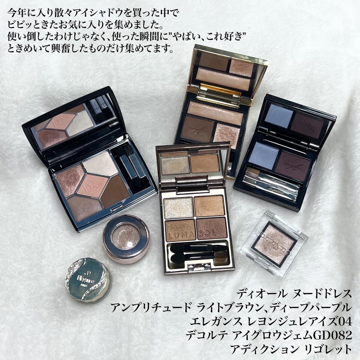 スキンモデリングアイズ/LUNASOL/アイシャドウパレットを使ったクチコミ（2枚目）