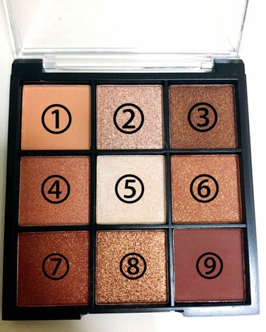 UR GLAM　BLOOMING EYE COLOR PALETTE/U R GLAM/パウダーアイシャドウを使ったクチコミ（2枚目）