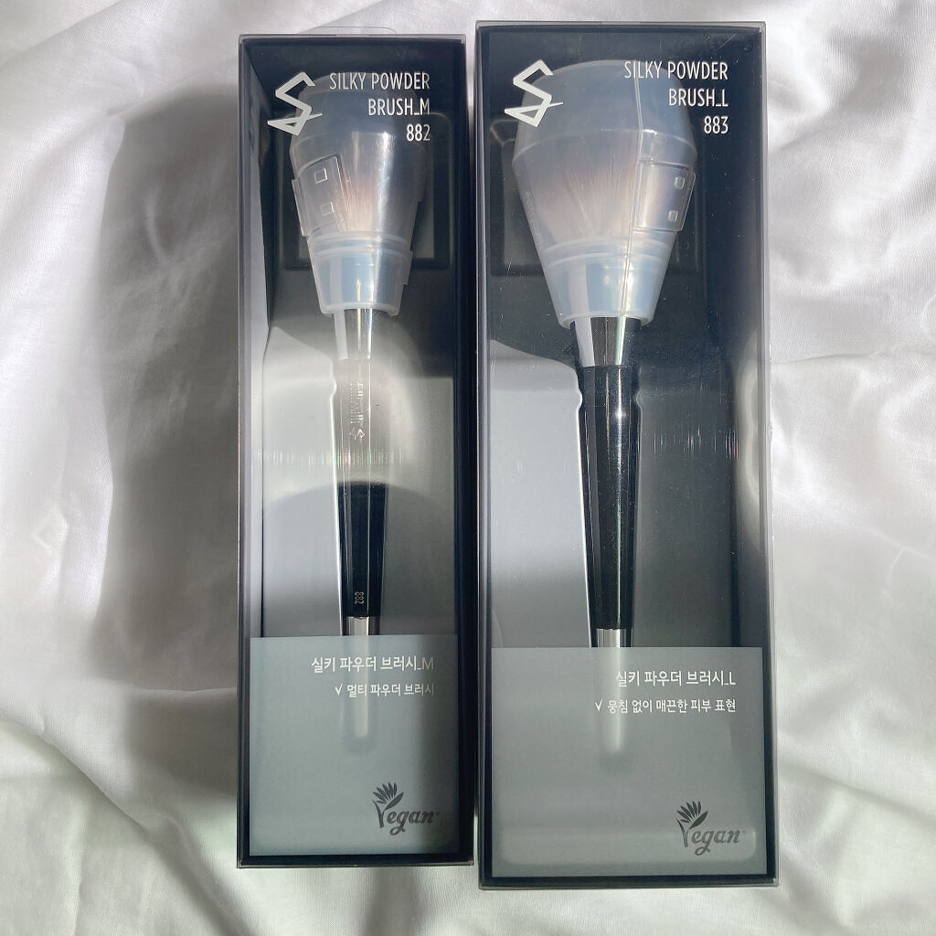 Sシルキーパウダーブラシ (M)882/fillimilli/メイクブラシを使ったクチコミ（2枚目）