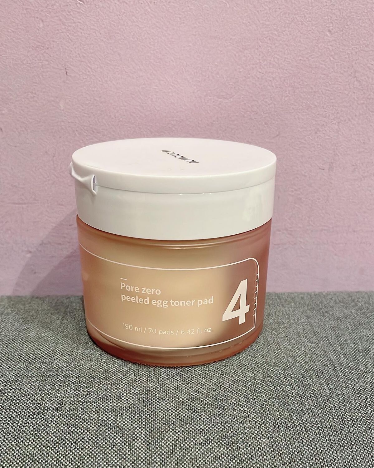 4番 毛穴ゼロたまご肌トナーパッド/numbuzin/トナーパッドを使ったクチコミ(1枚目)