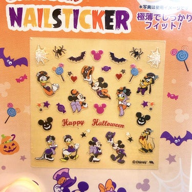 ハロウィンネイルアートシール/DAISO/ネイルシールを使ったクチコミ（3枚目）