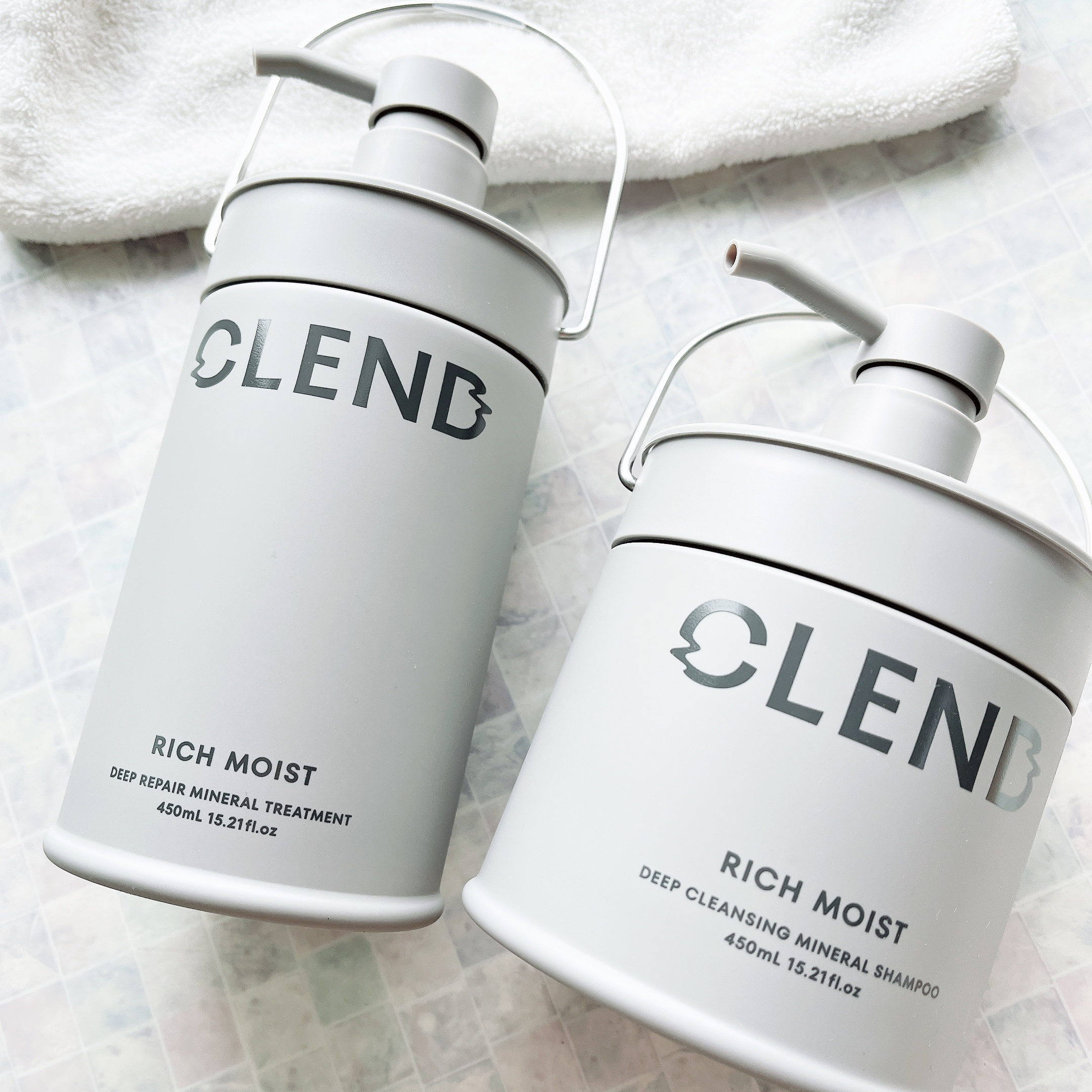 リッチモイスト ディープクレンジング ミネラル シャンプー/ディープリペア ミネラル トリートメント/CLEND/市販シャンプーを使ったクチコミ（1枚目）