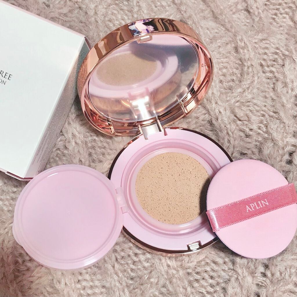 ピンクティーツリーカバークッション/APLIN/クッションファンデーションを使ったクチコミ(3枚目)